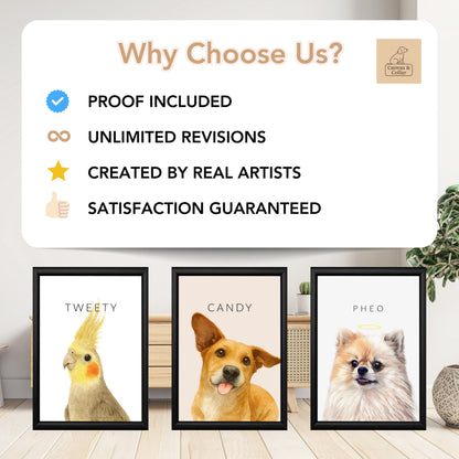 Simple Watercolor Pet Portraits